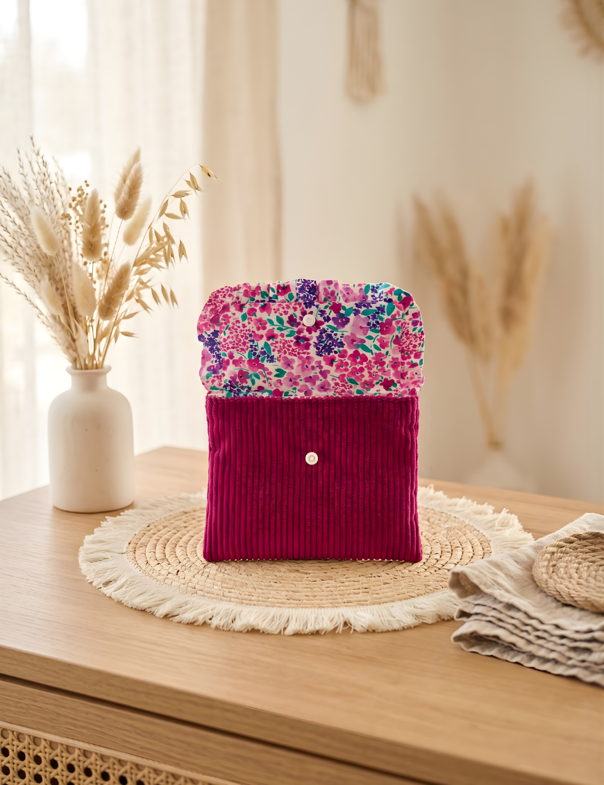 Ludyes pochette froufrou collection fleurie