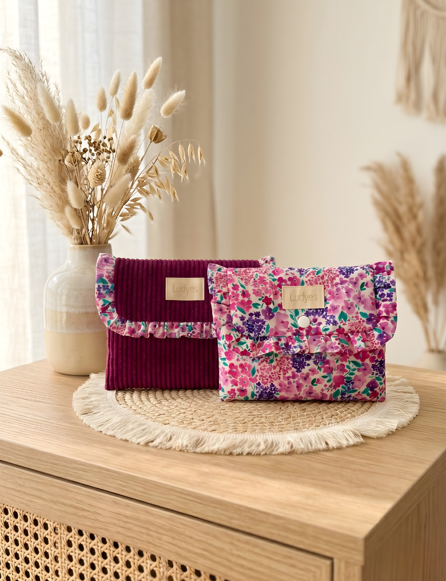 Ludyes pochette froufrou collection fleurie